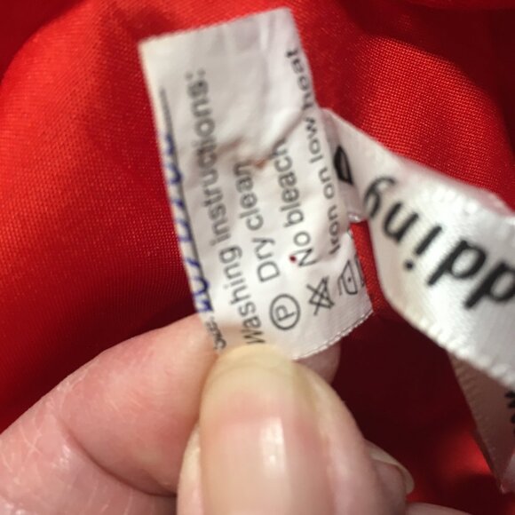 Size 16 chiffon long evening dress  formal gown true red chest 38" padded - Picture 7 of 8